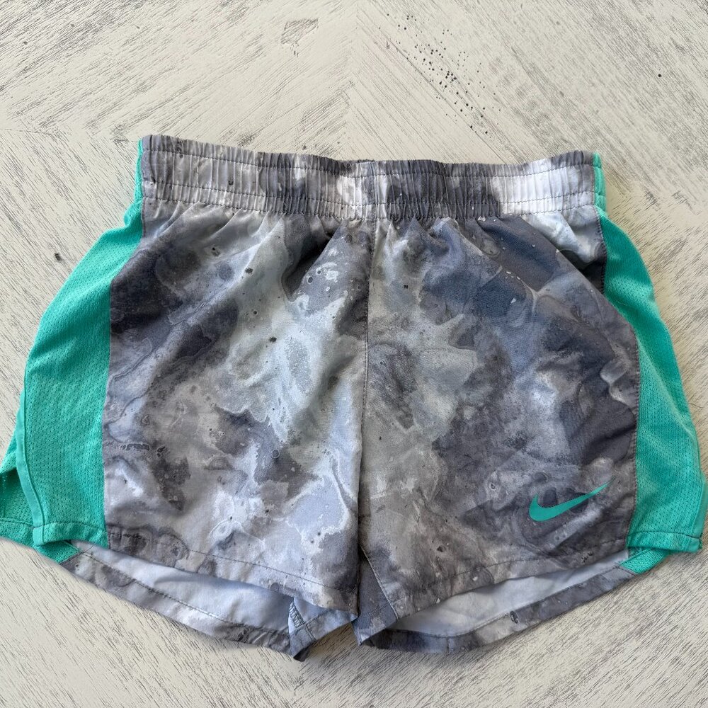 Nike Girls teal and gray shorts